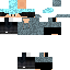 Texture for Allan com Cabelo Azul (Minguado da vida real)