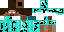 Texture for herobrine with diamond armor degasted