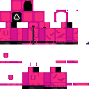 Texture for Triangle Masked Man (Squid Game) pink guard soldier, worker, supervior, mask, boy, Netflix