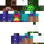 Texture for steve with a zombie mask