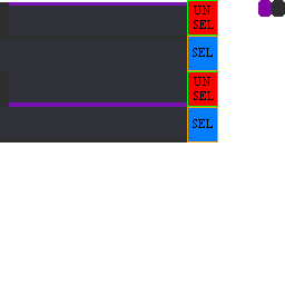 Texture for tabs