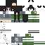 Texture for anime girl black hair green top