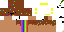Texture for icecreamman with rainbow on face