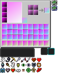 Texture for gradient inventory