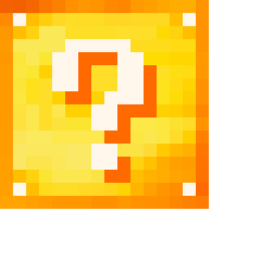 Texture for Lucky block form yellow glass