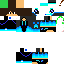 Texture for cool blue gamer boy