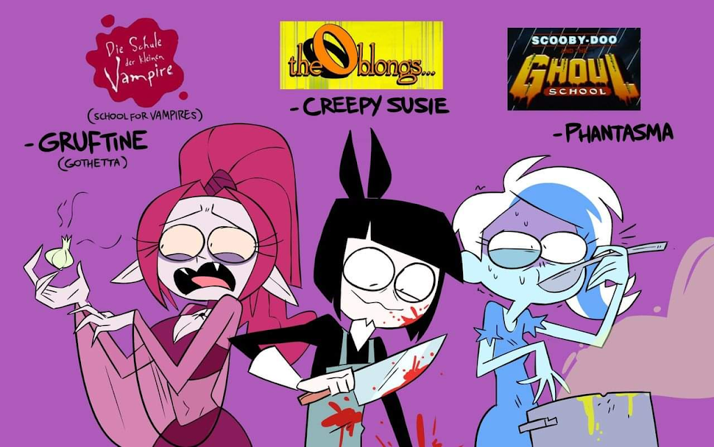 Texture for Gothetta Gothetticus Gruftine Creepy Susie Phantasma Phantom for Halloween