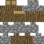 Texture for Cobblestone and oak log camo skin