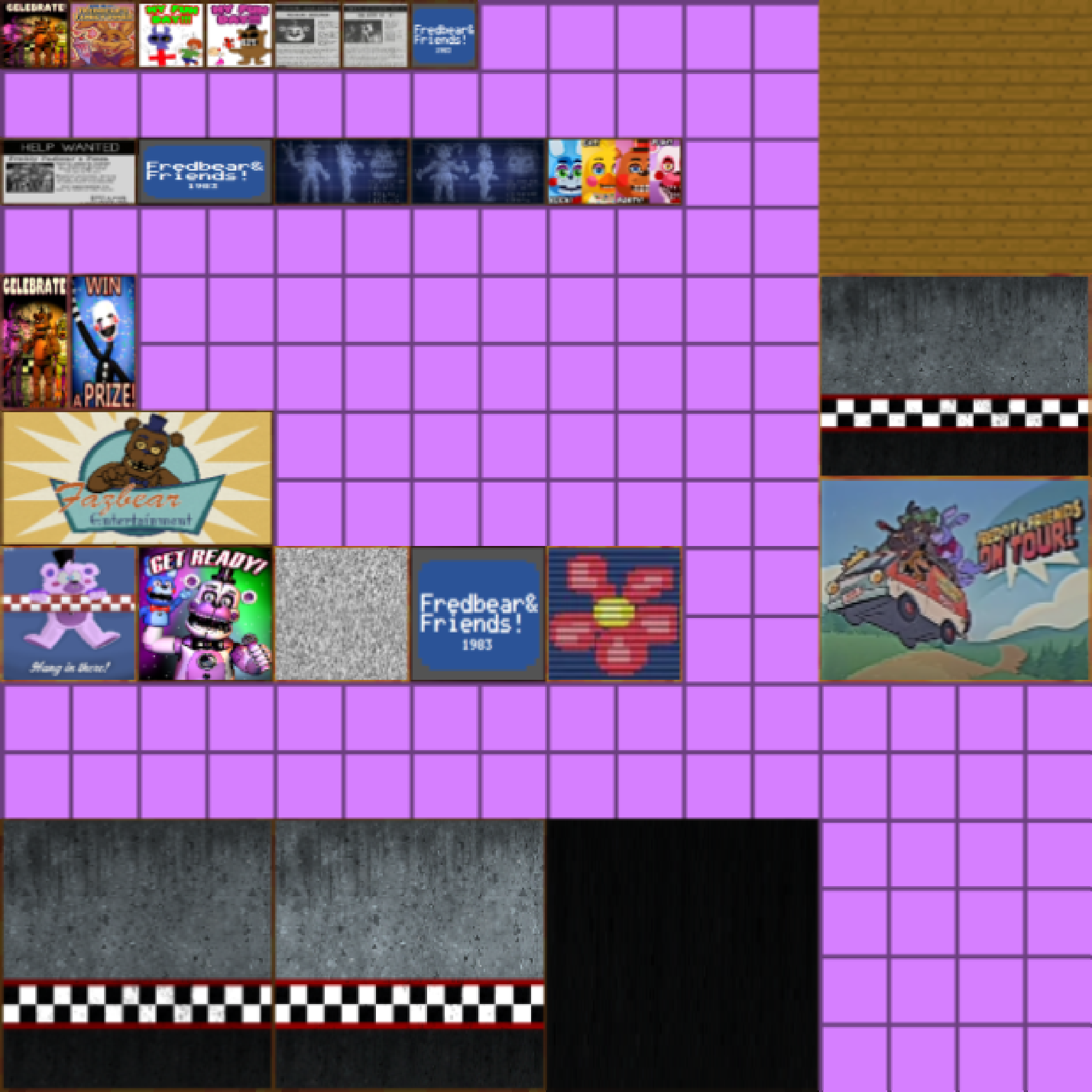 Texture for fnaf paintings