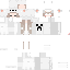 Texture for cute girl minecraft anime kawai chica bear white pijama sleepy
