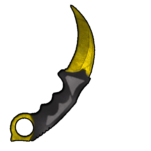 Texture for Gold Karambit Knife