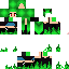 Texture for green fire demon girl