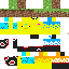 Texture for pato agua e fogo akatsuki segurando um bloco de terra com uma sunga