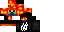 Texture for rainbow creeper with fire merch