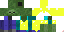 Texture for zombie with a gold helmet and chatplate