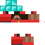 Texture for red steve holding a diamond block