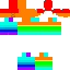 Texture for rainbow steve