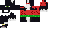 Texture for Black Cat With Christmas Water Melon Sweater