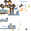 Texture for Hella Cute Aubrun Hair Six Earings Blue Over Roles Black and Gold Heart White Bunny Ears Girl