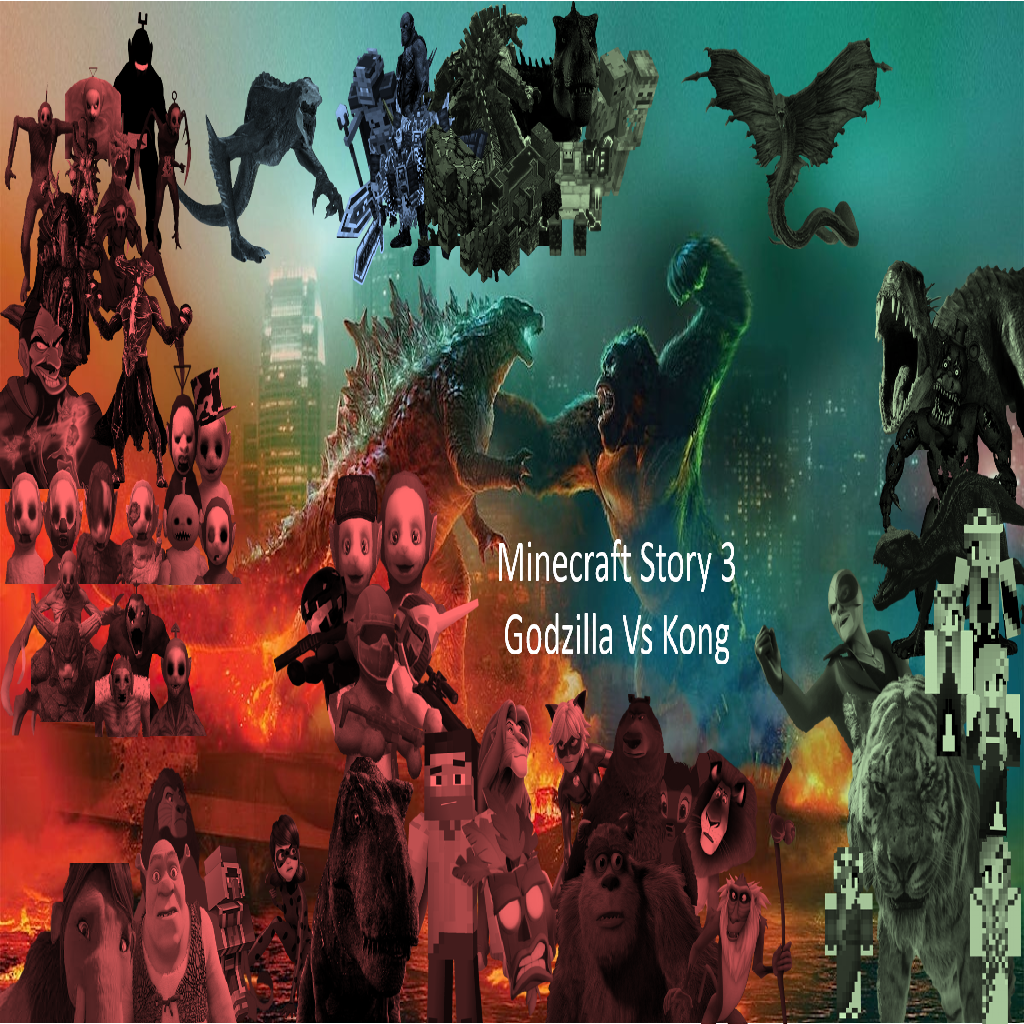 Texture for Minecraft Story 3 - Godzilla Vs Kong