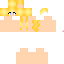 Texture for girl hair blonde / yellow / gold base skin