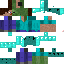 Texture for steve con armadura de diamante y zombie con armadura sucia y podrida