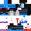 Texture for Kaff Splash bleu & rouge