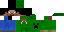 Texture for Steve Creeper Hoodie