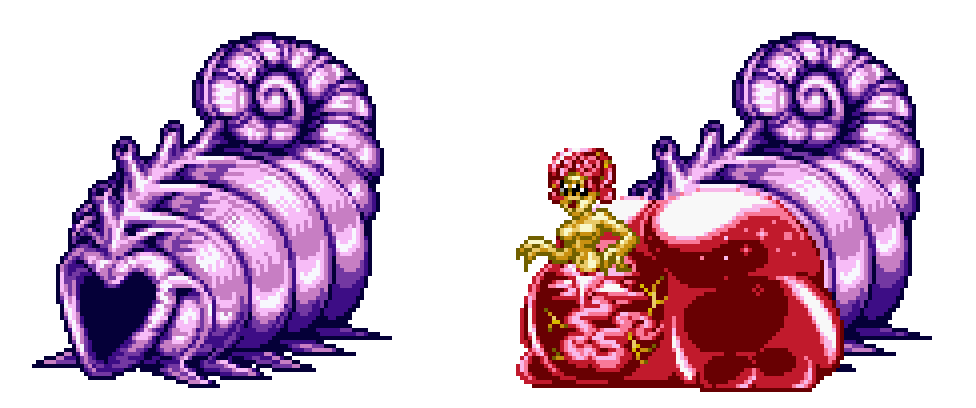 Texture for Slug Alien Pixel Art
