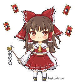Texture for Reimu Touhou Pixel Art
