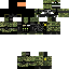 Texture for militar con traje de selva y mascara para gas