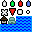 Texture for waves on the water of the map.