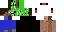 Texture for half creerper with beats