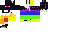 Texture for rainbow dipped cat