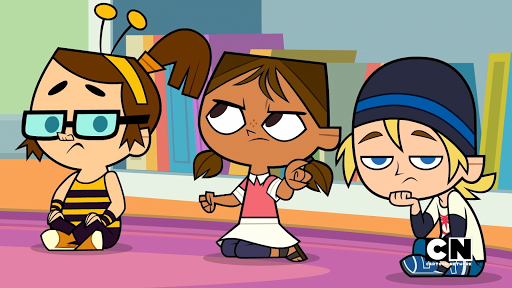 Texture for Total DramaRama - Season 2 Episode 16 - Dissing Cousins || Watch on YouTube! ~ precure breaks break the fourth wall girl dude boy guys guy chef camera point screen sneakers blouse midriff skirt leggings armband glasses hat blonde brunette canada girlish pigtails goth anime cartoon gold minecraft skin roblox mascot