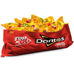 Texture for Doritos Top n' GO! Nacho Cheese Flavor