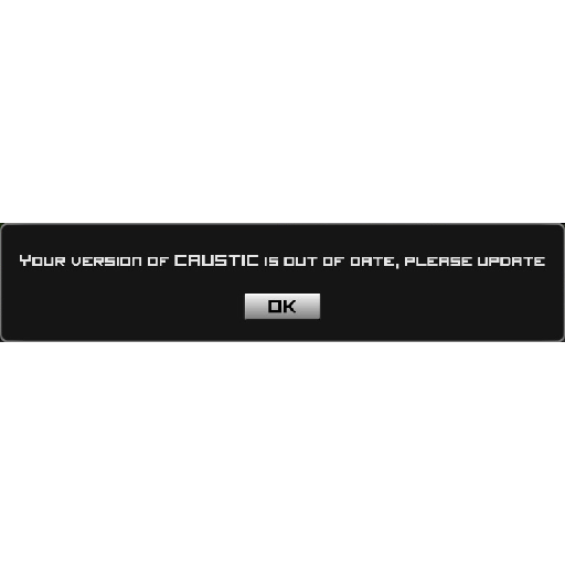 Texture for Your version of Caustic is out of date, please update