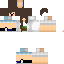 Texture for Skin feminina com um bloco na camisa