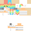 Texture for kawaii rainbow girl