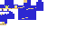 Texture for blå ninja katt
