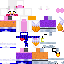 Texture for mangle with parts