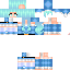 Texture for Christmas anime girl