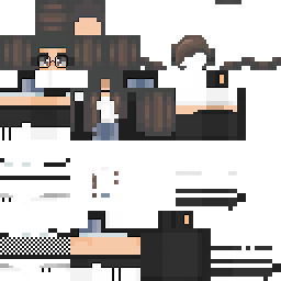 Texture for Cute girl with glasses