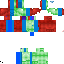 Texture for Blue Steve fused with red and green