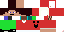 Texture for skin de natal com capuz