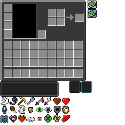 Texture for dark mode inventory