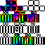 Texture for multicolore noir