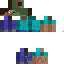 Texture for Steve mitad humano mitad zombie