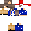Texture for New christmas girl 2K16 - blue sweater jumper snowman black boots shoes red hat black eye eyes orange Merry Christmas and Happy new year
