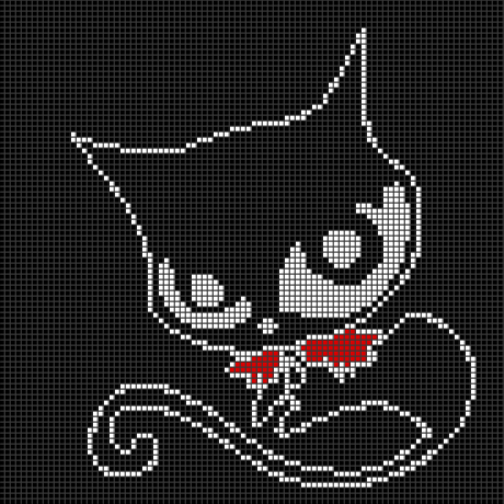 Texture for Ruby Gloom Doom Kitty Pixel Art